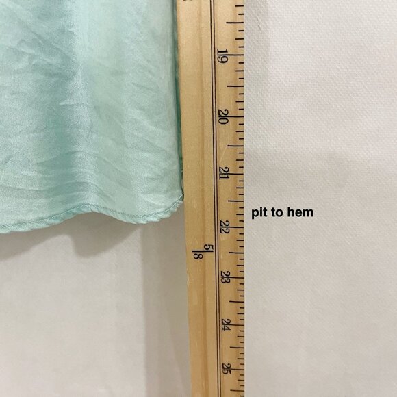 Vintage Victoria's Secret Teal Silk Slip Mini Dress Lingerie - Size Small - Picture 7 of 7